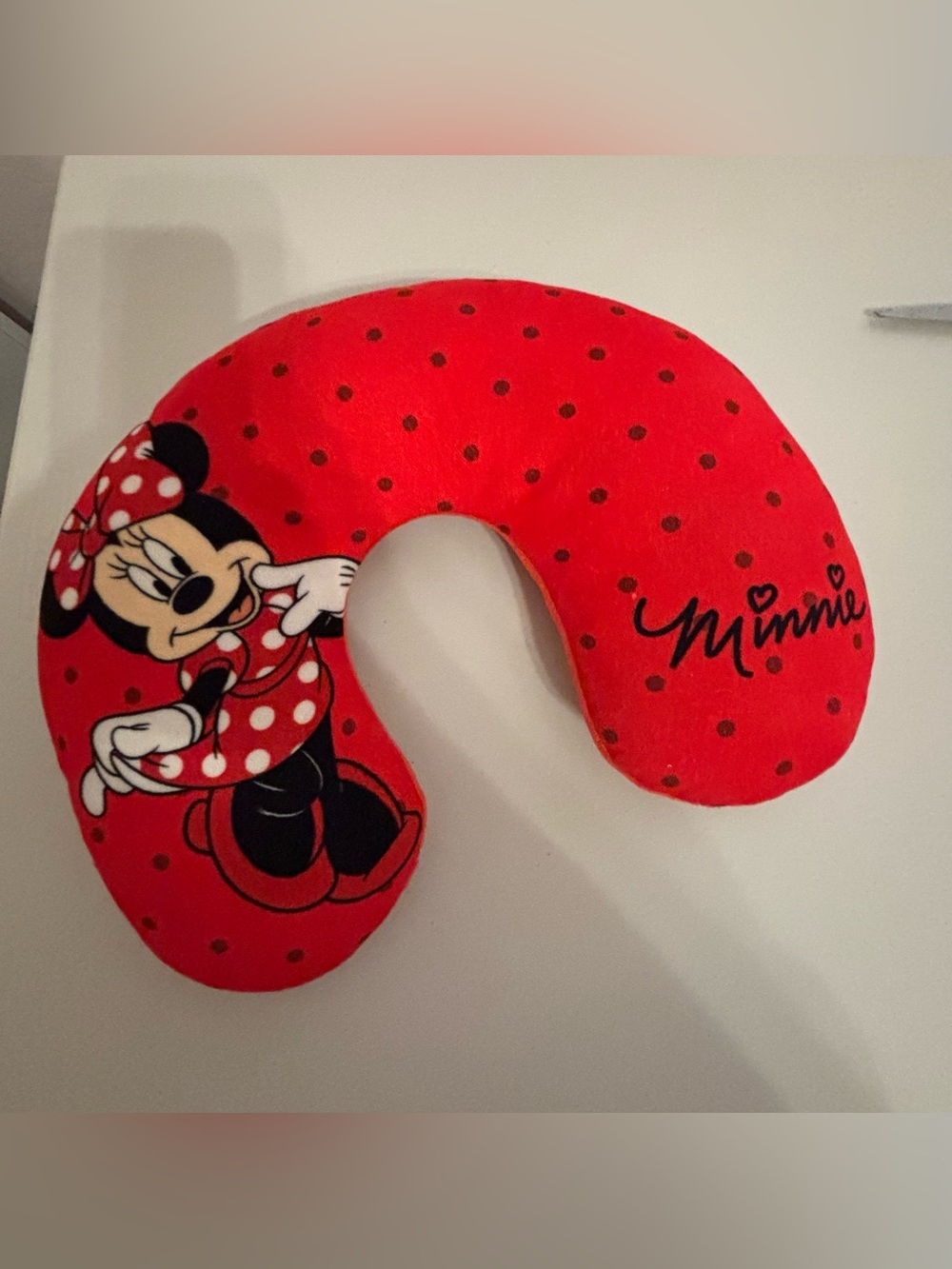 Disney Minnie Mouse Red Kids Neck Pillow